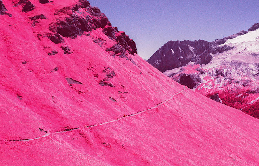 Surrealist Pictures of the Dolomites in Infrared