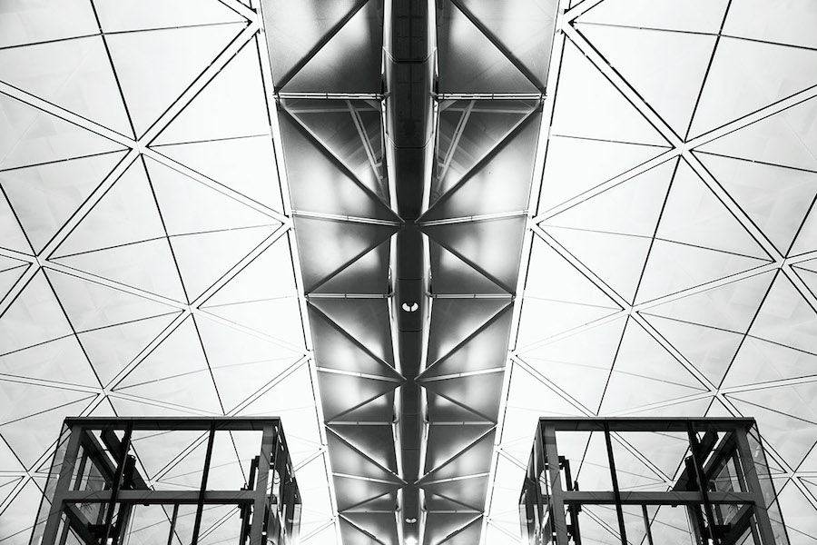 Uncluttered Black and White Architecture Photography-2