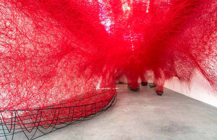 New Inspiring Installation by Chiharu Shiota