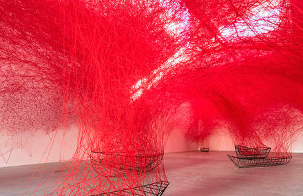 New Inspiring Installation by Chiharu Shiota
