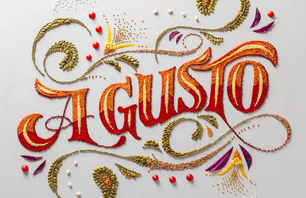 Creative Gourmet Food Lettering