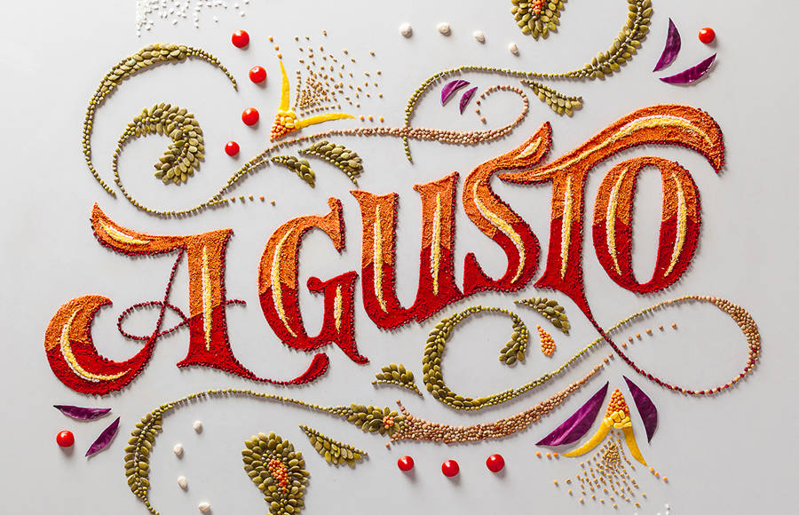 Creative Gourmet Food Lettering