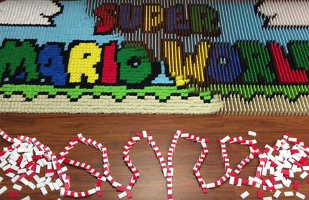 81 000 Falling Domino Recreate Super Mario