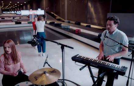 Metronomy – 16 Beat Live Music Video in Paris Airport