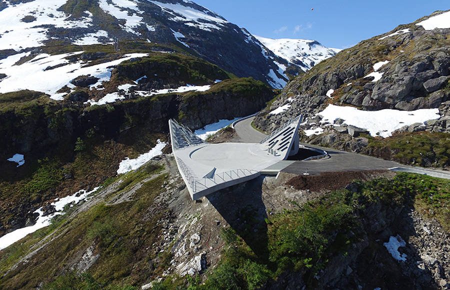 Impressive Mountainside Platform in Norway