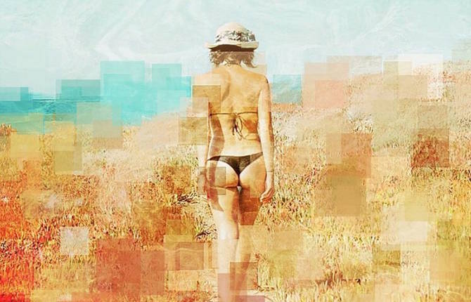 Pixelated-Like Pin-Ups Portraits