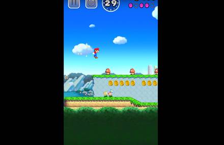 Super Mario Run Gameplay on iPhone and iPad