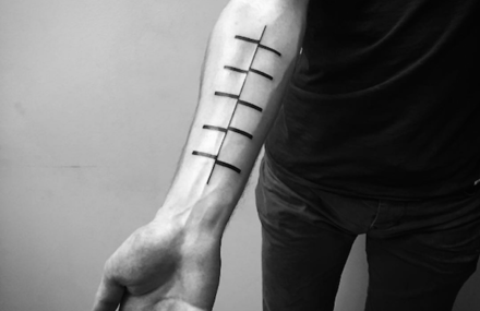 Minimalistic Tattoos inspired by the Digital Era