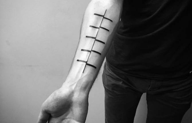 Minimalistic Tattoos inspired by the Digital Era