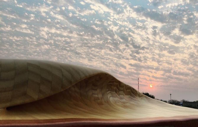 Amazing Wooden Waves Sculptures