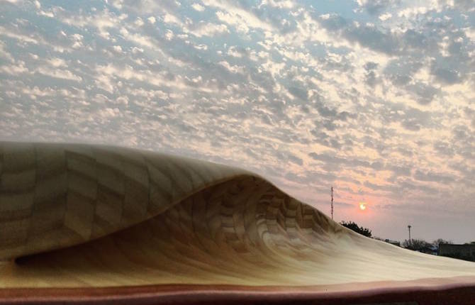 Amazing Wooden Waves Sculptures