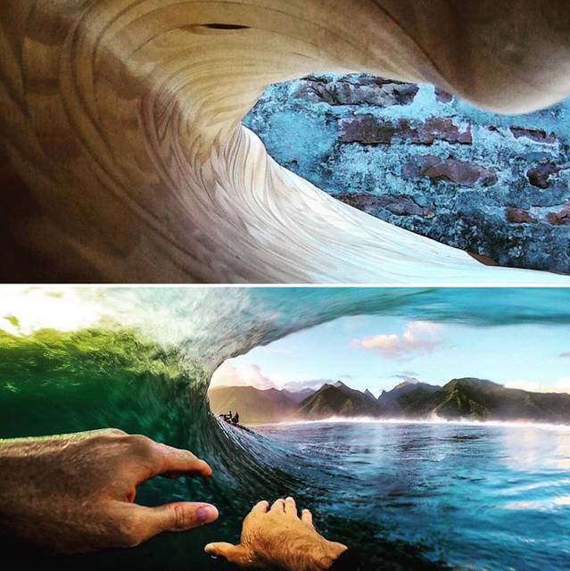 Amazing Wooden Waves Sculptures – Fubiz Media