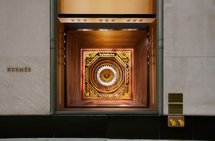 Arty and Inventive Stands for Hermès in New York-9