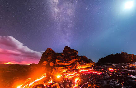 Breathtaking Pictures of an Erupting Volcano in Hawaii