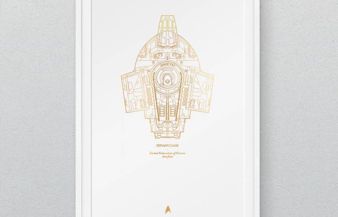 Latest Star Strek Spaceships Prints by Dean Smith