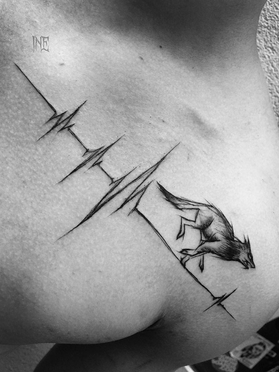 Impressive Black and White Sketch Tattoos-6