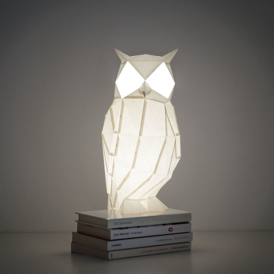 Origami-Inspired Wildlife Paper Lamps-2