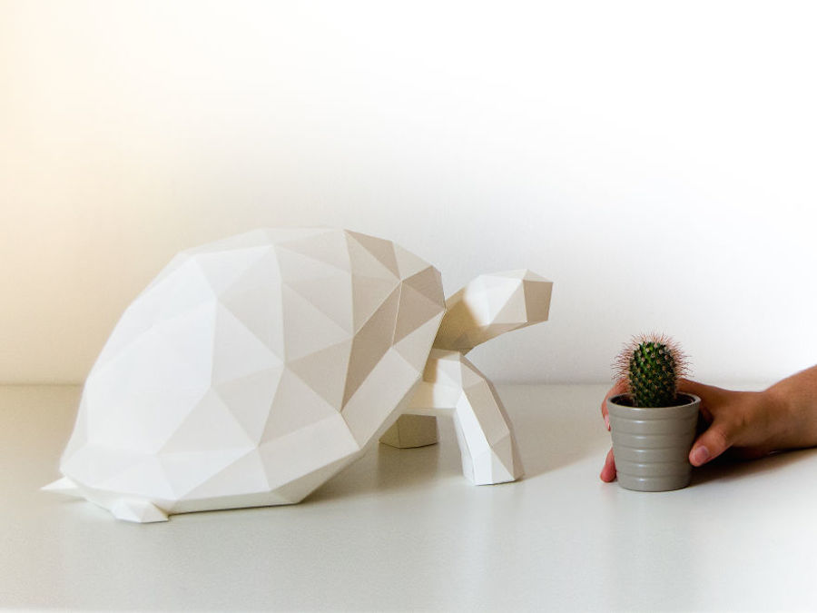 Origami-Inspired Wildlife Paper Lamps-4