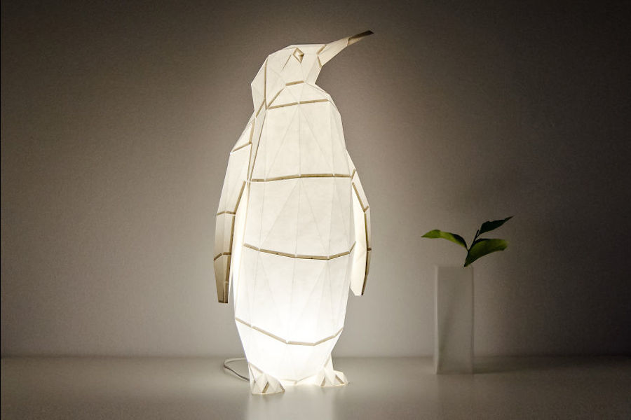 Origami-Inspired Wildlife Paper Lamps-6