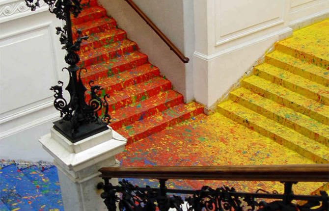 Audacious Artwork in Poland National Gallery Staircase