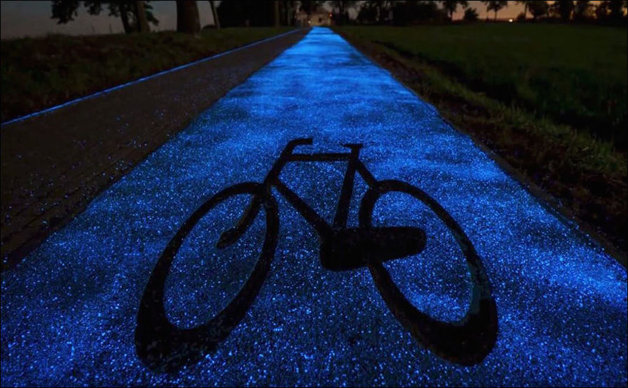 Phosphorescent Cycle Path in Poland-4