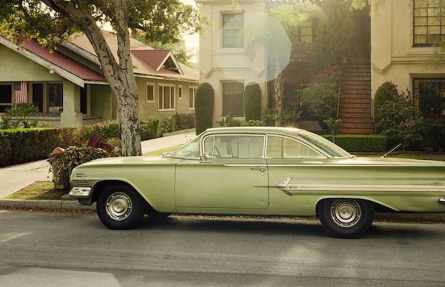 Photographs of Cars and Homes in California