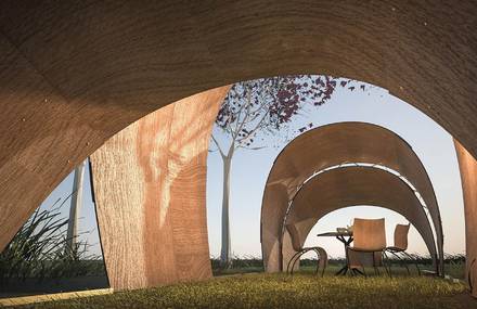 The Armadillo Tea Pavillon designed by Ron Arad