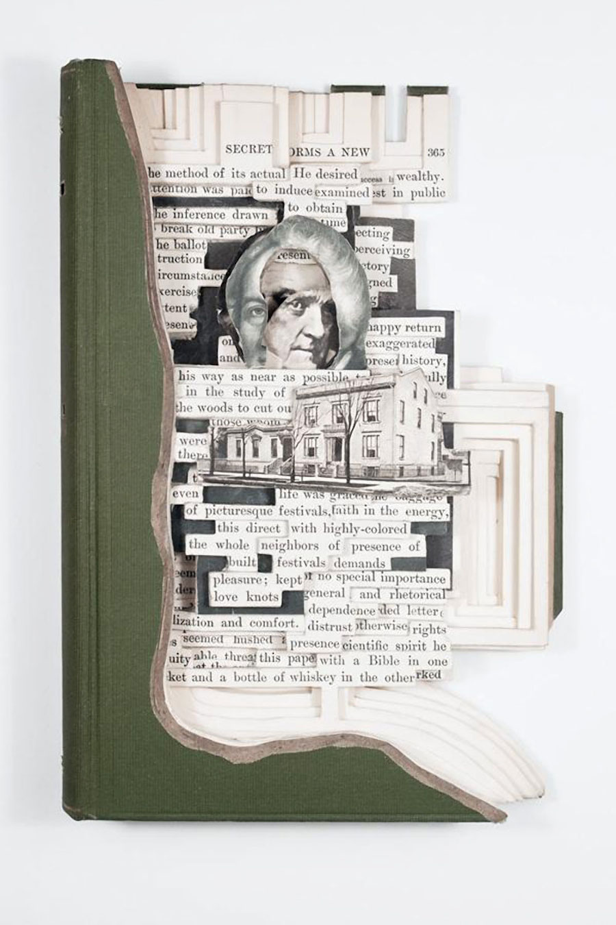 Superb Portrait Book Sculptures by Brian Dettmer-7