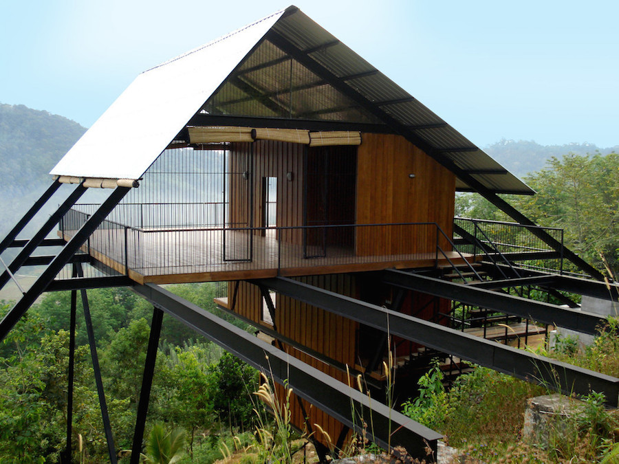 Superb Wooden Three-Leveled Bungalow in Sri Lanka-0