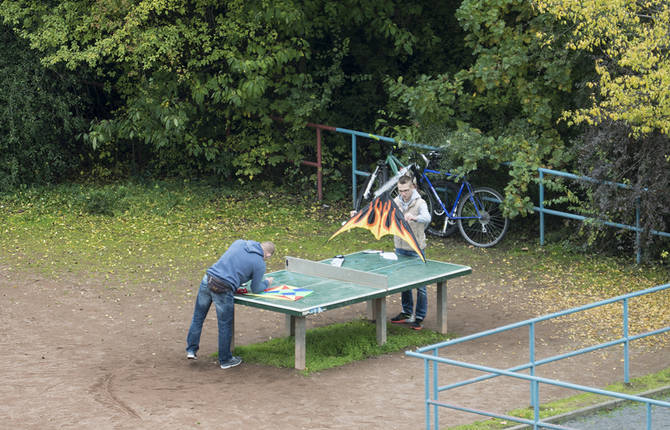 All the Functions of a Ping Pong Table by Tomiyasu Hayahisa