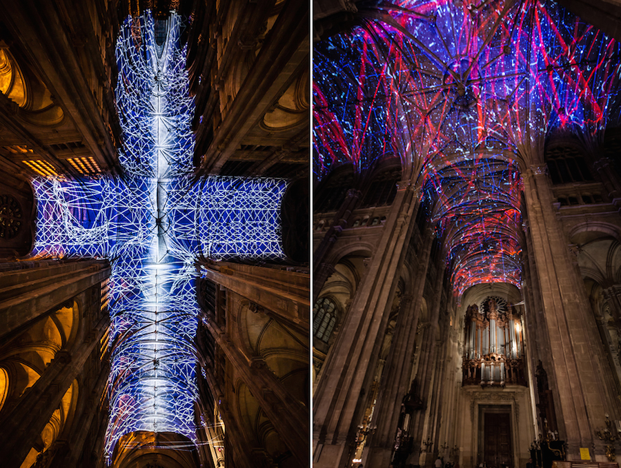 Virtual Reality Sky on a Church Ceiling in Paris-2