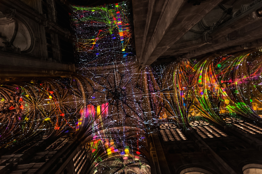 Virtual Reality Sky on a Church Ceiling in Paris-6