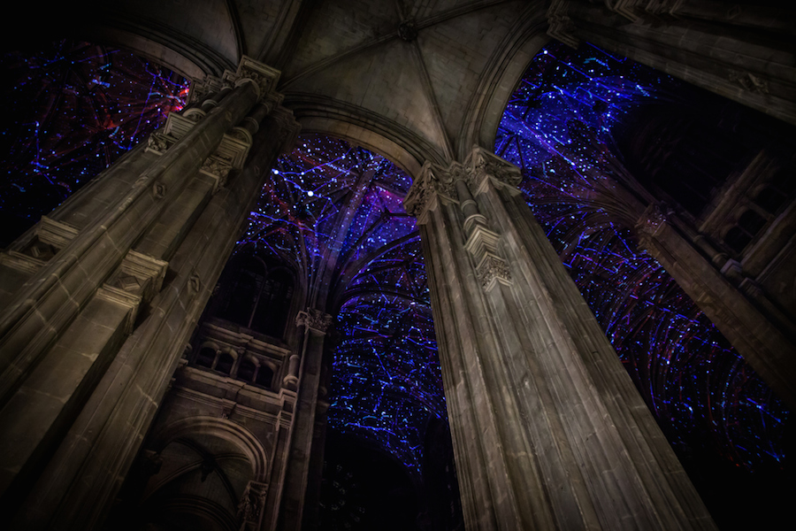 Virtual Reality Sky on a Church Ceiling in Paris-7