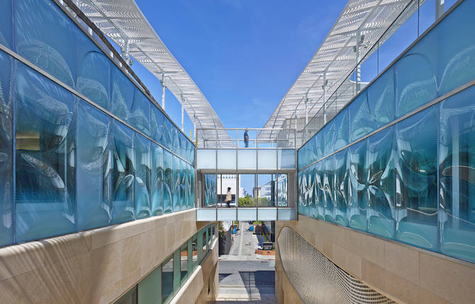 Office Building with Textured Glazing in California