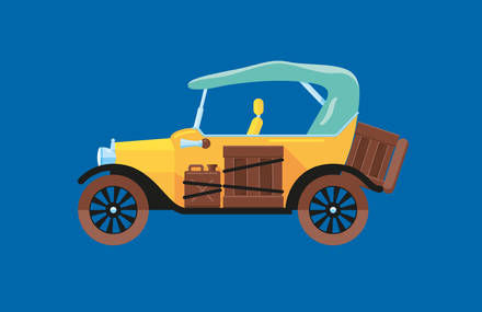 Flat Design Illustrations of the Adventures of Tintin