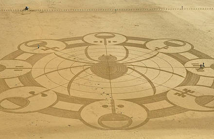 Amazing Geometric Sand Drawings