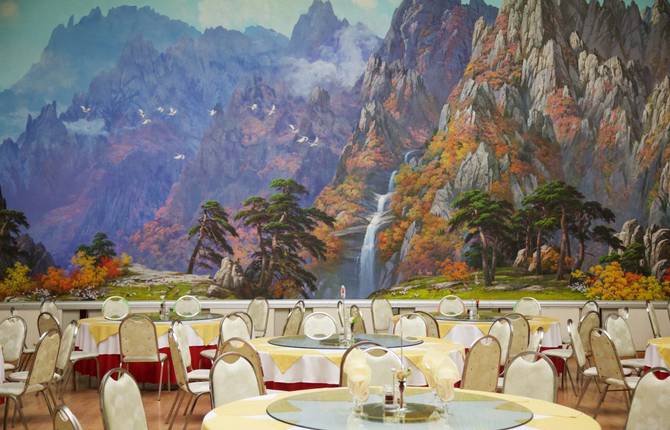 Running and Shooting Pyongyang City during Marathon