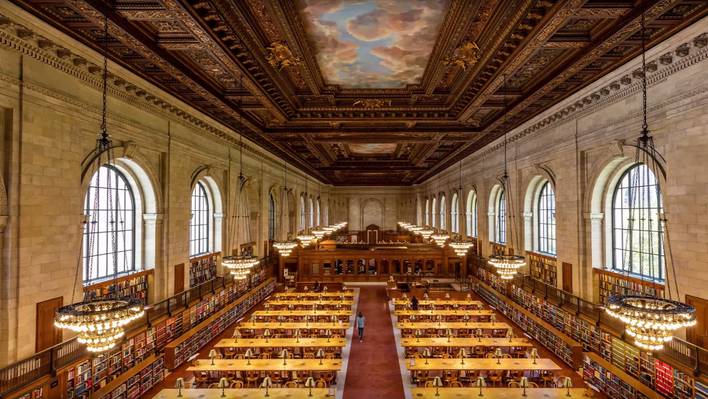 Historic New York Reading Room Renovation End in Timelapse