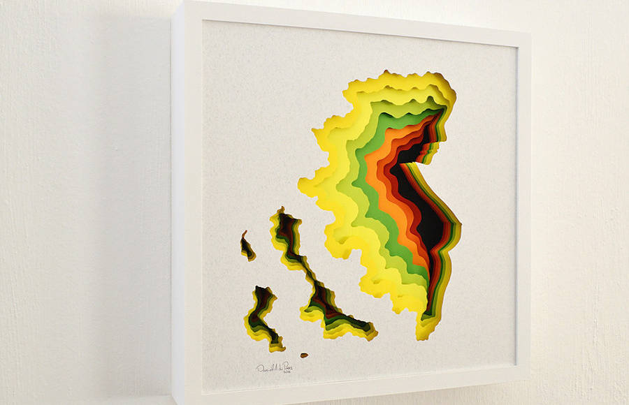 Colorful 3D Paper Art