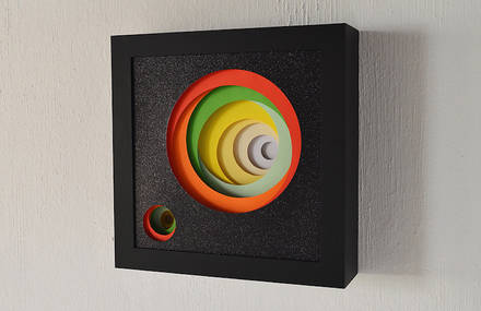 Colorful 3D Paper Art