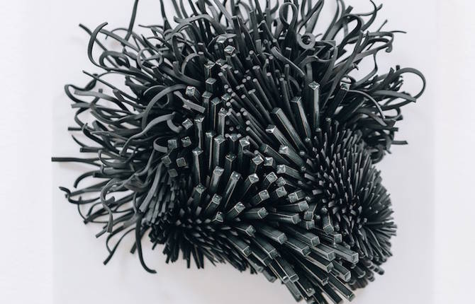 Textured Sculptures Made from Thousands Porcelain Spines