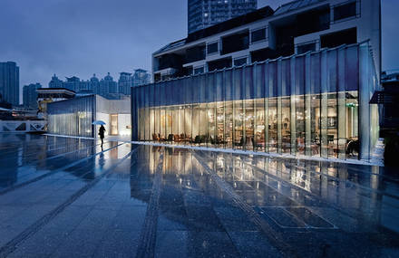 The New Starbucks Coffee Shop in Shanghai