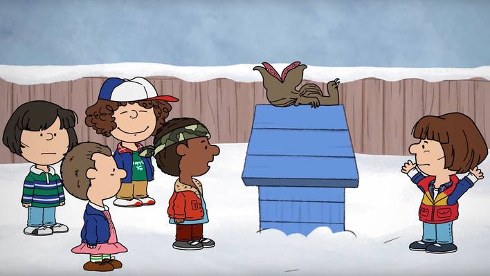 Clever Stranger Things & Charlie Brown Mashup Animated Short Movie