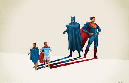 New Children’s Superheroes Shadows Posters