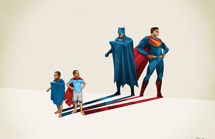 New Children’s Superheroes Shadows Posters