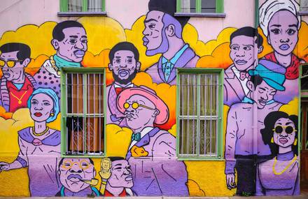 Mural Paintings from Valparaiso by Damien Tachoires