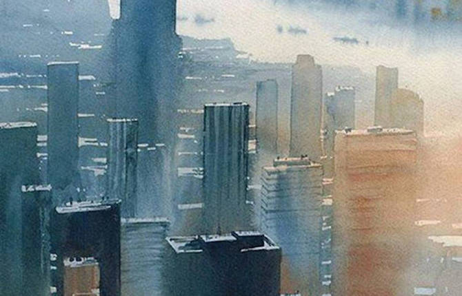 Beautiful Watercolor Cityscapes by Rafal Rudko