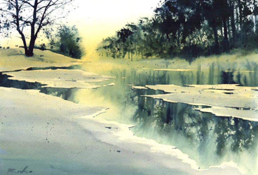 Beautiful Watercolor Cityscapes by Rafal Rudko-2