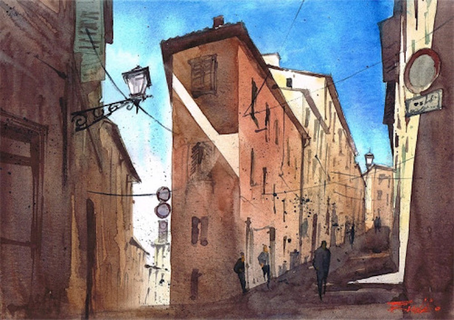 Beautiful Watercolor Cityscapes by Rafal Rudko-8