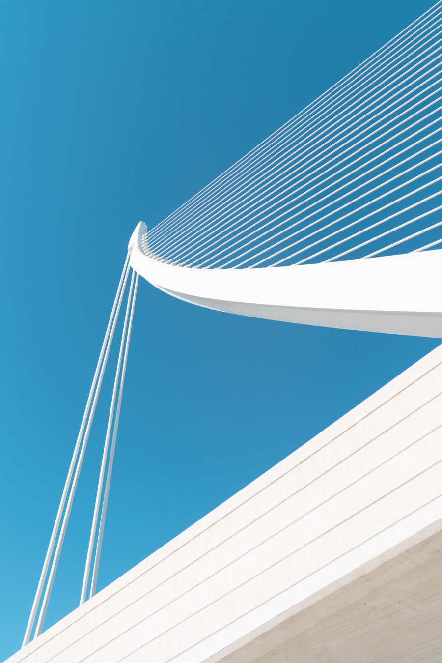 Bewitching White and Sky Blue Architecture Photography-1